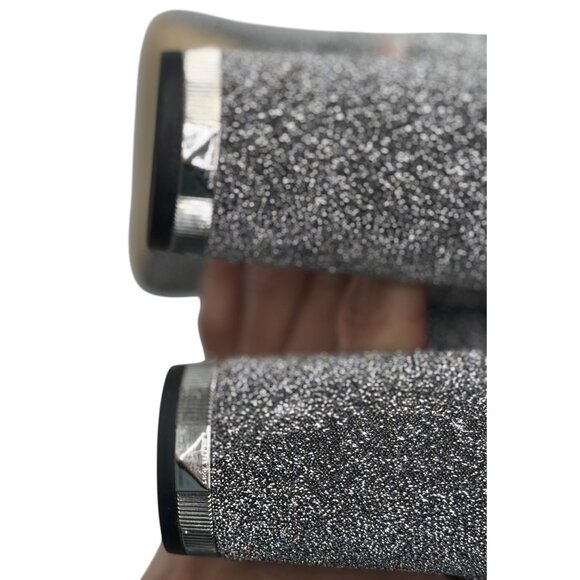 Michael Kors Size 8.5 Mandy Glitter Stretch-Knit Ankle Boots Silver - Picture 7 of 10